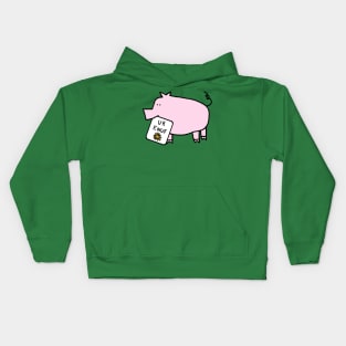 Cute Pig Says You Are Enough Kids Hoodie